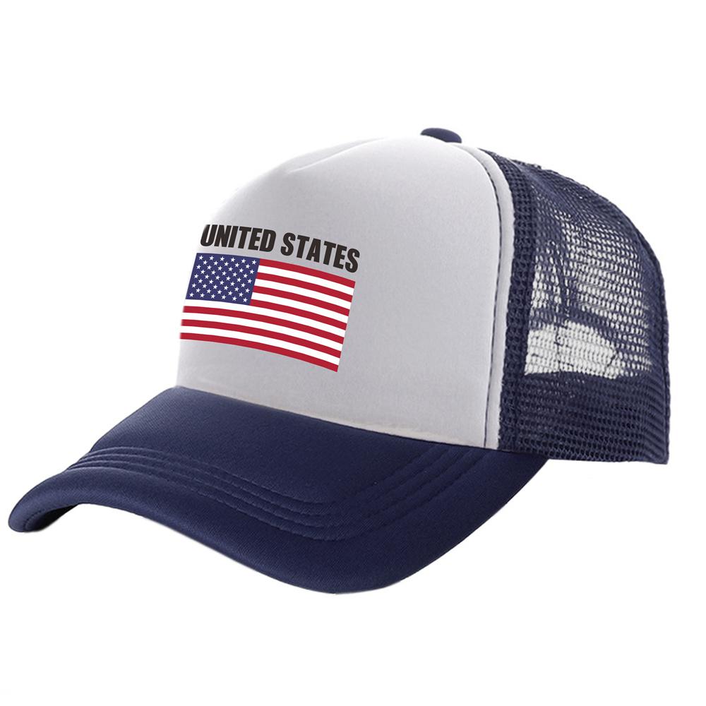 

США Кепка-дальнобійник унісекс Cool US USA American Hat Baseball Cap Cool Summer Unisex Mesh Net Caps