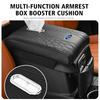 JQOZ8 For Ford Car Multi-function Armrest Box Booster Cushion Leather Height Pad Fiesta Ranger Mondeo Escape Ecosport Fusion Explorer