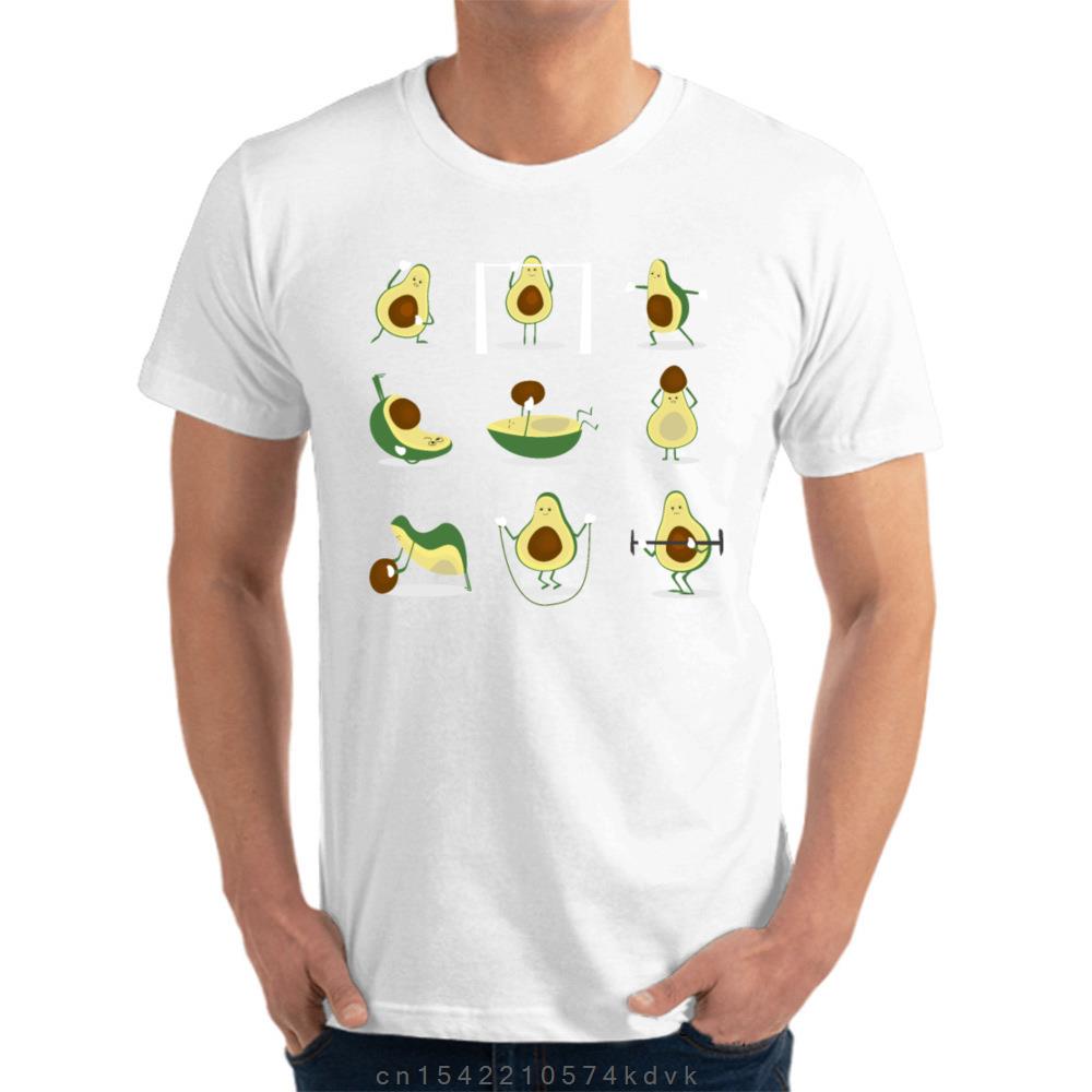 New Coming Europe Tops Tees Avocado Fitness All Camisas T Shirts for Unisex T Shirt Summer Funny Printing Casual Cotton T Shirt