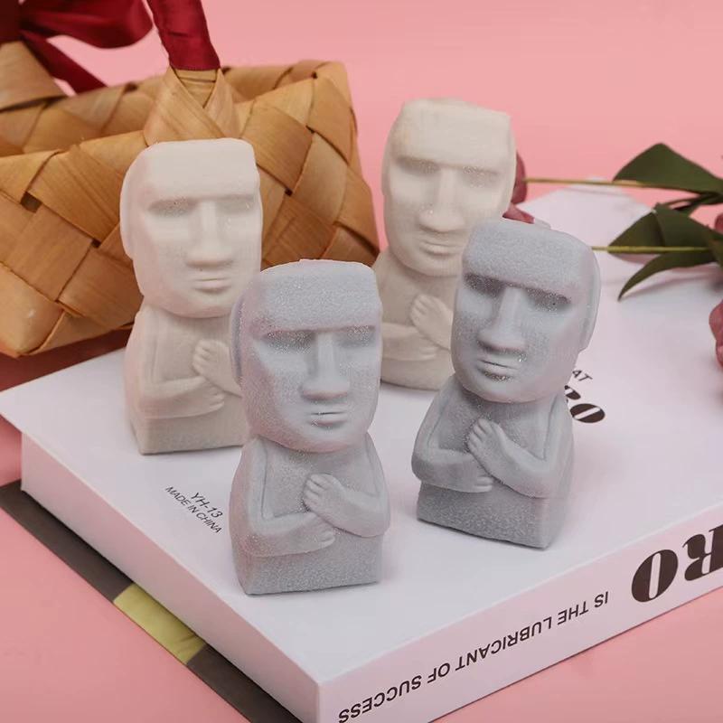 

Stone Man Releases Stress Slowly Rebounds Soft Statue Interested Expression Relaxes Stress Slow Rebound Toy Creative Pinch Fidge