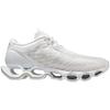 Mizuno Buty do biegania Wave Prophecy 12, szerokość 2E, męskie, białe/srebrne, 25,0 cm,