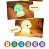 Buntes HUND-LED-Nachtlicht, Tierlicht, USB wiederaufladbar, Silikon, weiches Cartoon-Touch-Licht, Kinder-Nachtlampe, Schlafzimmerlicht