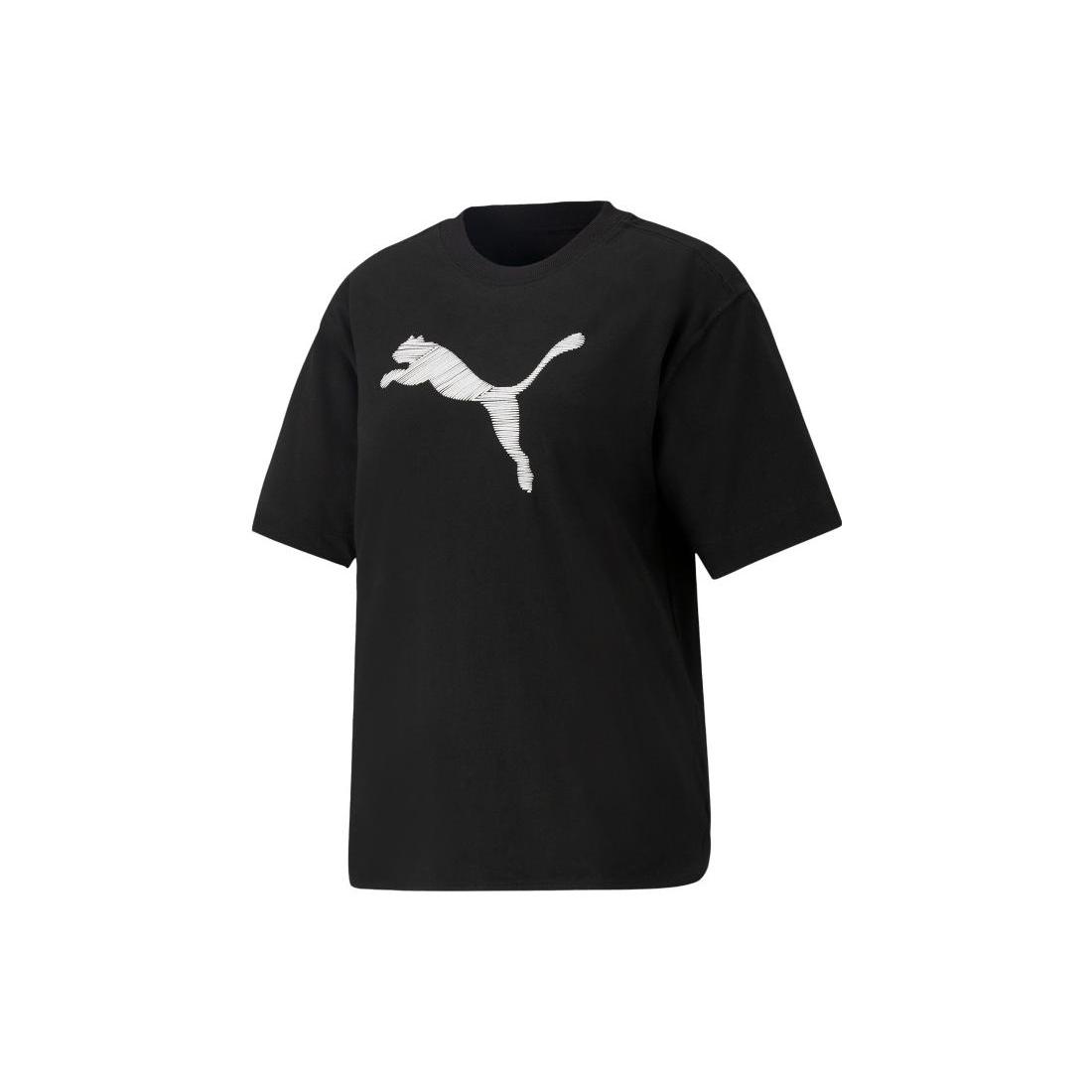 

New PUMA T Shirts Women s Black 676650-01 L