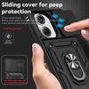 Phone Case for Xiaomi Poco X7 Pro 5G Case Slide Lens Protector Ring Stand Back Cover for Xiaomi 14T 15T 14T Pro 15 Pro Capa