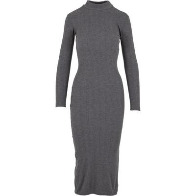 Urban Classics Womens/Ladies Ribbed Mock Neck Long-Sleeved Dress