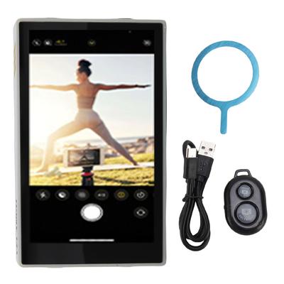 Pantalla para Vlog y Selfie de Teléfono Magnética con Control Remoto Bluetooth, 3 Niveles de Brillo, Pantalla Selfie para Cámara Trasera Inalámbrica