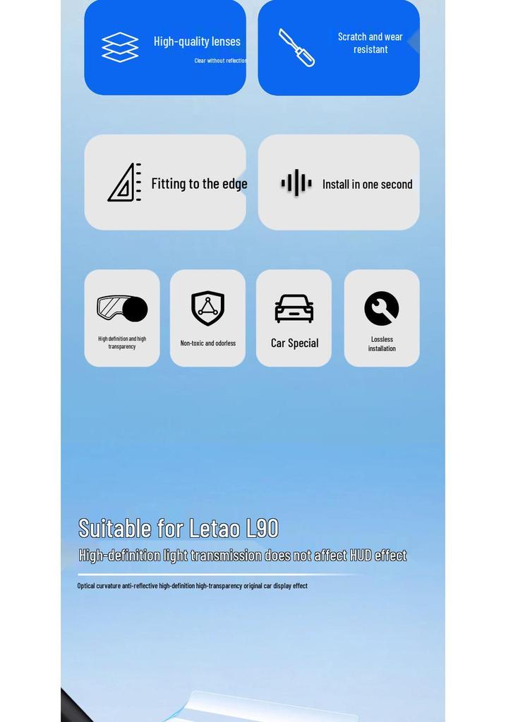 L90 Silicone HUD Dashboard Protective Cover for Car Accessories