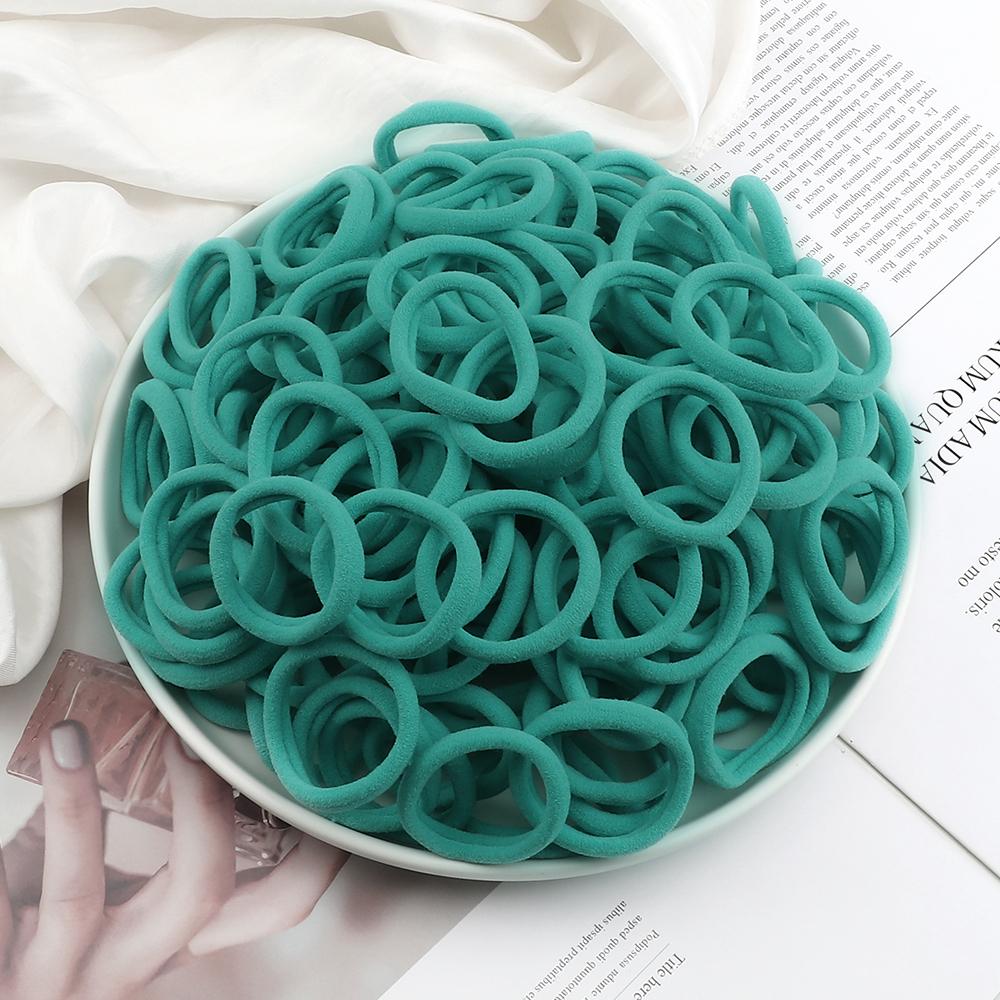 51 Colors Basic Elastic Hair Band for Girls 20/30/50PCS 4cm Simple Solid Color Headband Women Hair Accessories Scrunchies Holder