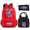 3Pcs/set Anime K-Pop Demon Hunters Printed Backpack with Shoulder Bag Pencil Case for Student Boy Girl Schoolbag Large Capacity Waterproof Bookbag