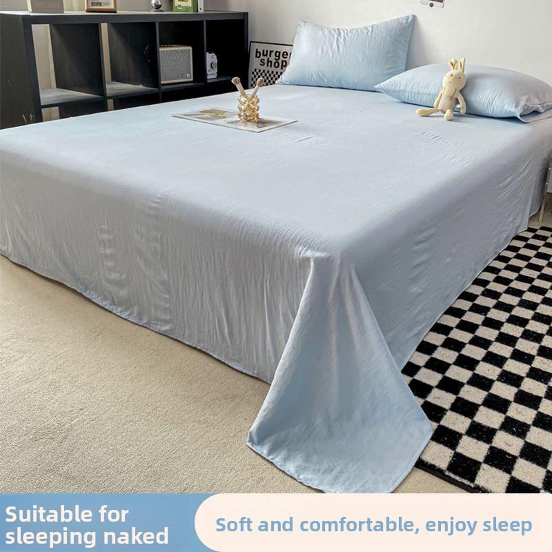 Minimalist Striped Bed Sheet Soft Household & Student Dorm Single Double Bed Bedding