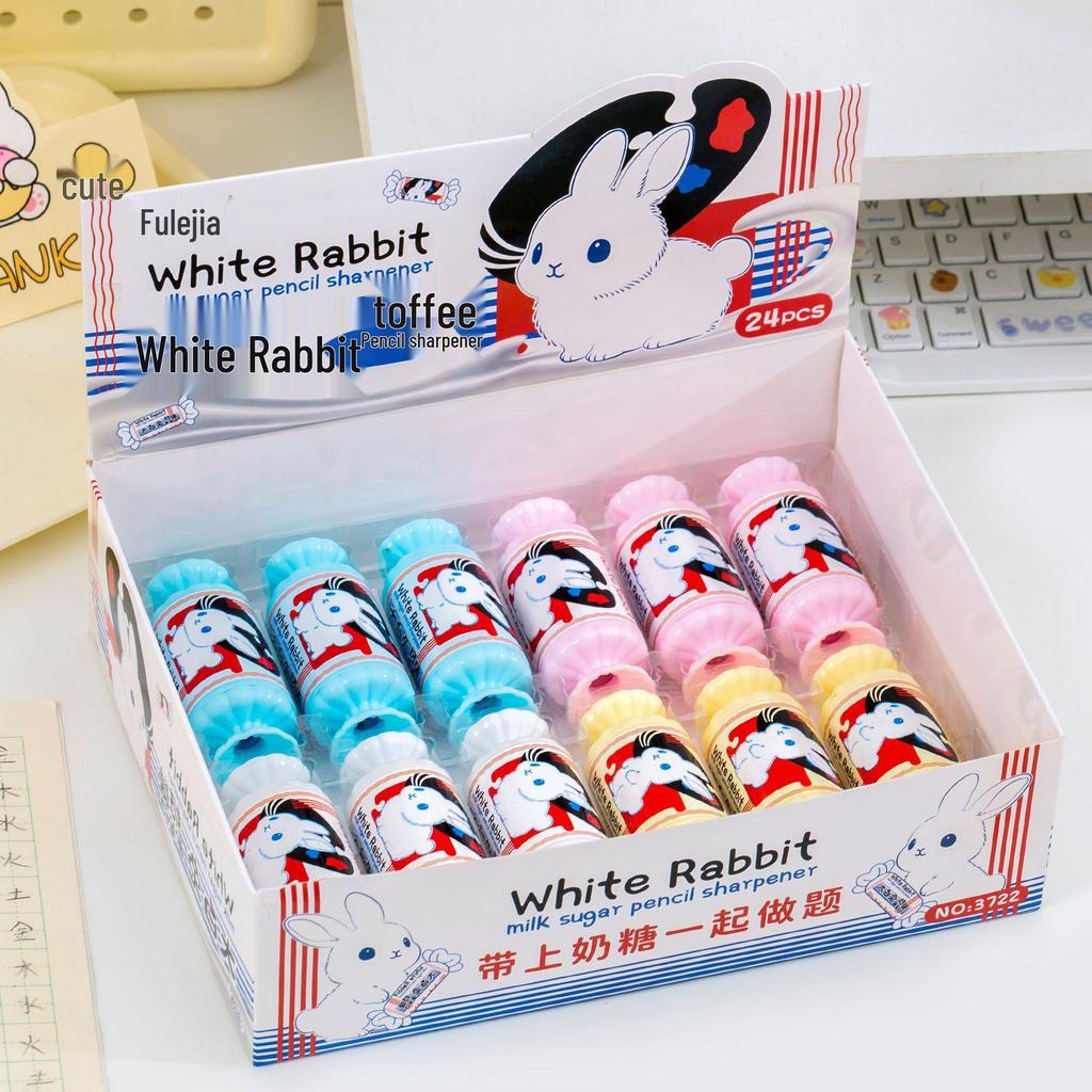 Dual-Hole Cartoon Pencil Sharpener - Creative Candy Design, Durable, Perfect Small Gift for Primary Students