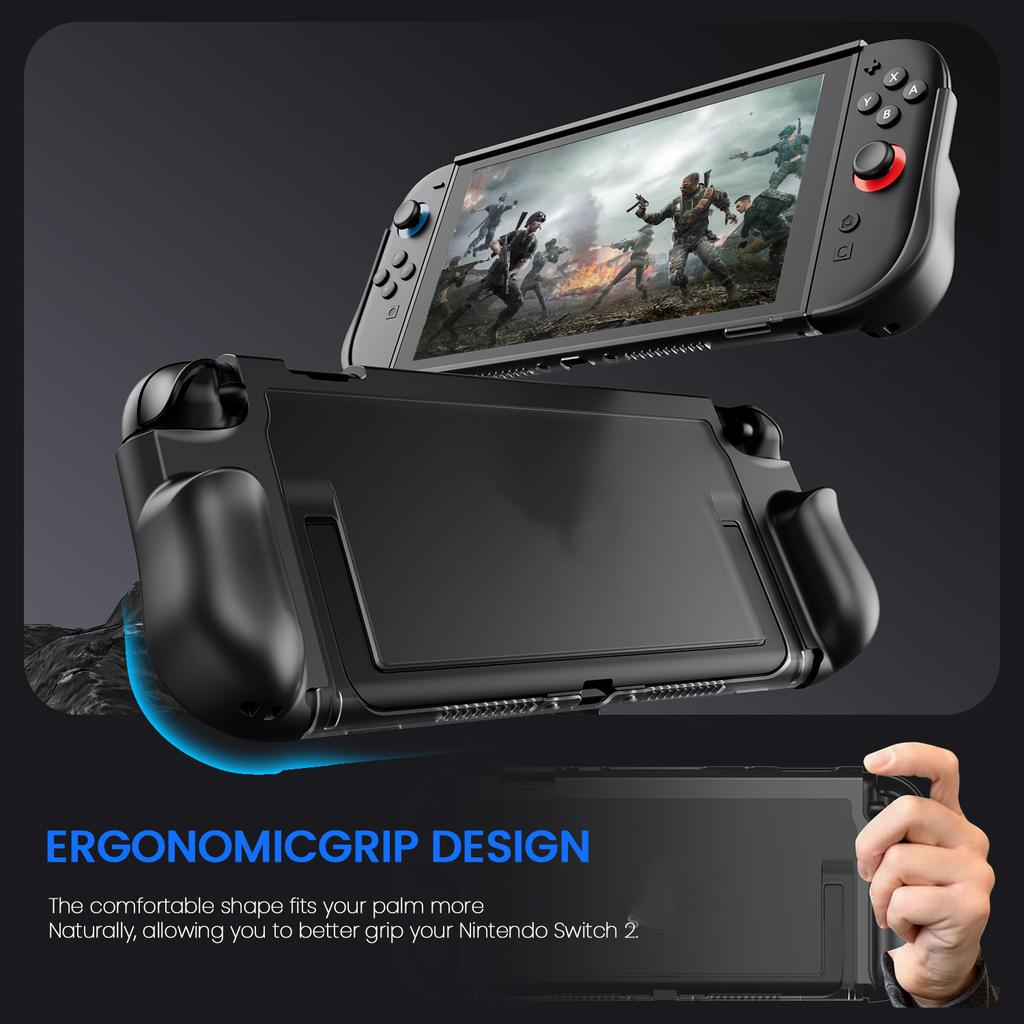 Für Nintendo Switch 2 Game Controller Anti-Drop-Hülle TPU + PC Hybrid-Schutzhülle