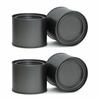 4Pcs/Set Portable Multipurpose Round Mini Seal Metal Tea Can Tinplate Stretch Candle Can Canisters Candy Jar Aromatherapy Box