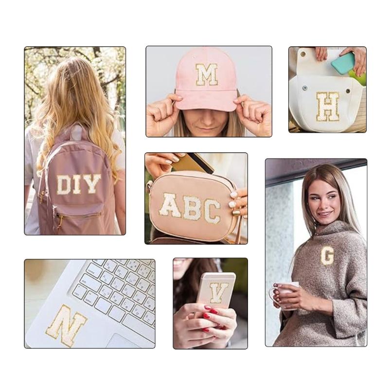 1 Set Letter Embroidered Patches A-Z Varsity Letter Sticker Letter Patches Repair Patches Sewing Patches for Clothes Bag