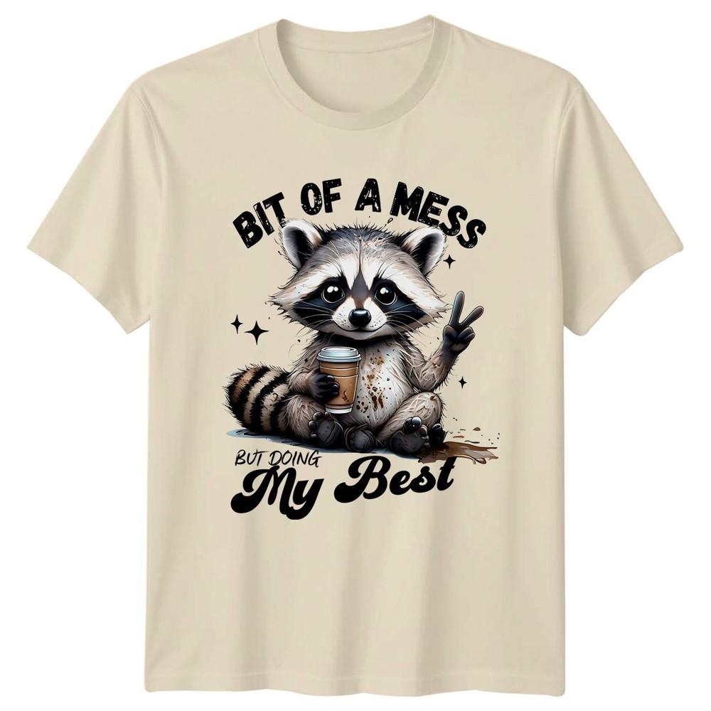 Bit Of A Mess But Doing TShirt Raccoon Unisextal Health Gift For Him And Her