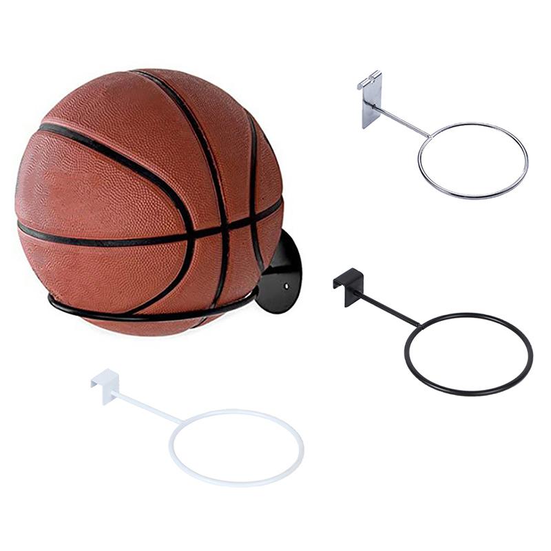 Wall Mounted Basketball Storage Rack Iron Multi-Purpose Football Display Shelf