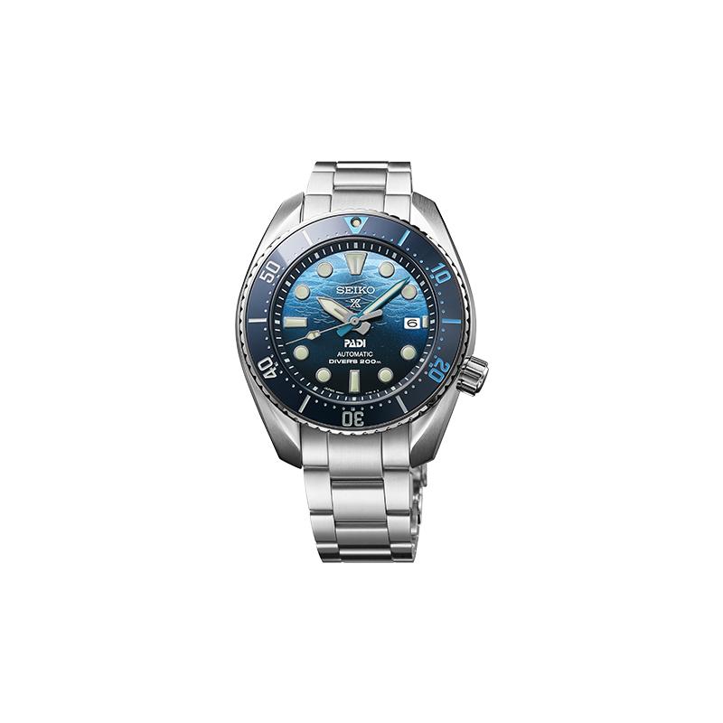 

SEIKO prospex series PADI joint model limited waterproof light energy automatic/manual mechanical movement men and women same style blue dial SPB375J1 синій