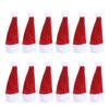 24Pcs Lollipop Hats Mini Christmas Caps Nonwoven Reusable Candy Decor Festive Holiday Party Favors Home Decoration