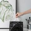 Marble Pattern Napkin Container Decorative Car Tissue Box Nordic Paper Tissue Case  Bathroom