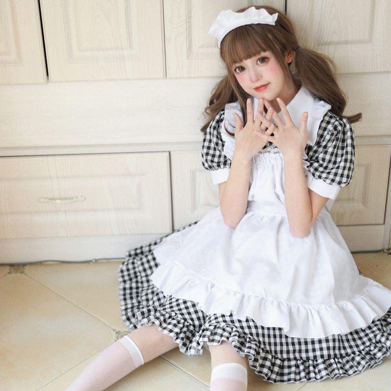 Cross-Border Amazon Japanese Classic Maid Costume Cosplay Performance Outfit for Women