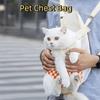 Adjustable Straps Pet Chest Bag Comfortable Cat Outgoing Bag Portable Pet Backpack  Camping