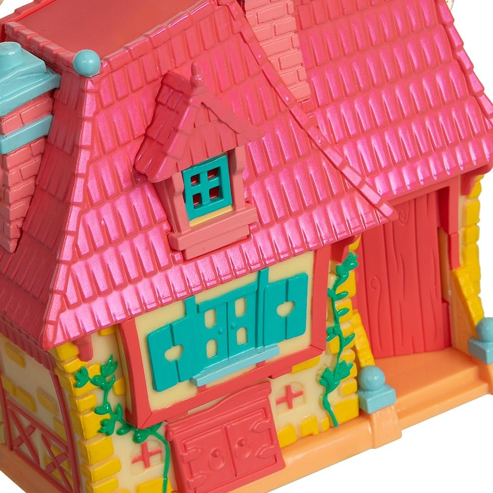 Official Disney Store Belle Cottage Micro Micro Toy Belle and Philip Micro Portable Travel Toy Playset with Travel Toy with Surprise Playset, Set,