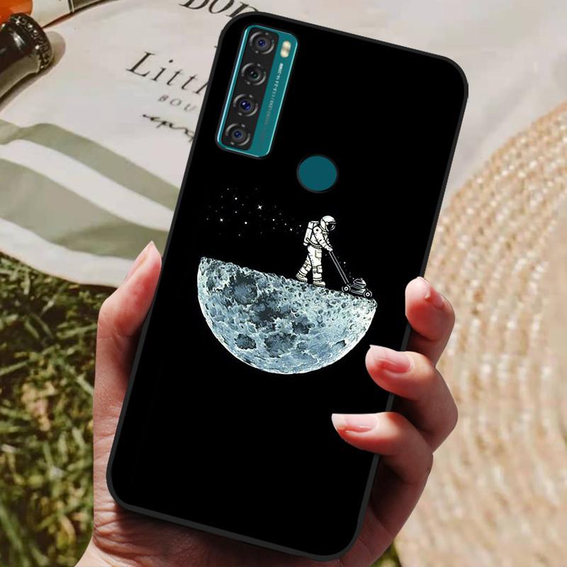 Para TCL 20 SE Funda Silicona Lobo León Genial Suave Cubierta de Teléfono para TCL 20 SE Funda 20SE 6.82'' Funda Linda TPU Coque Protectora 2021