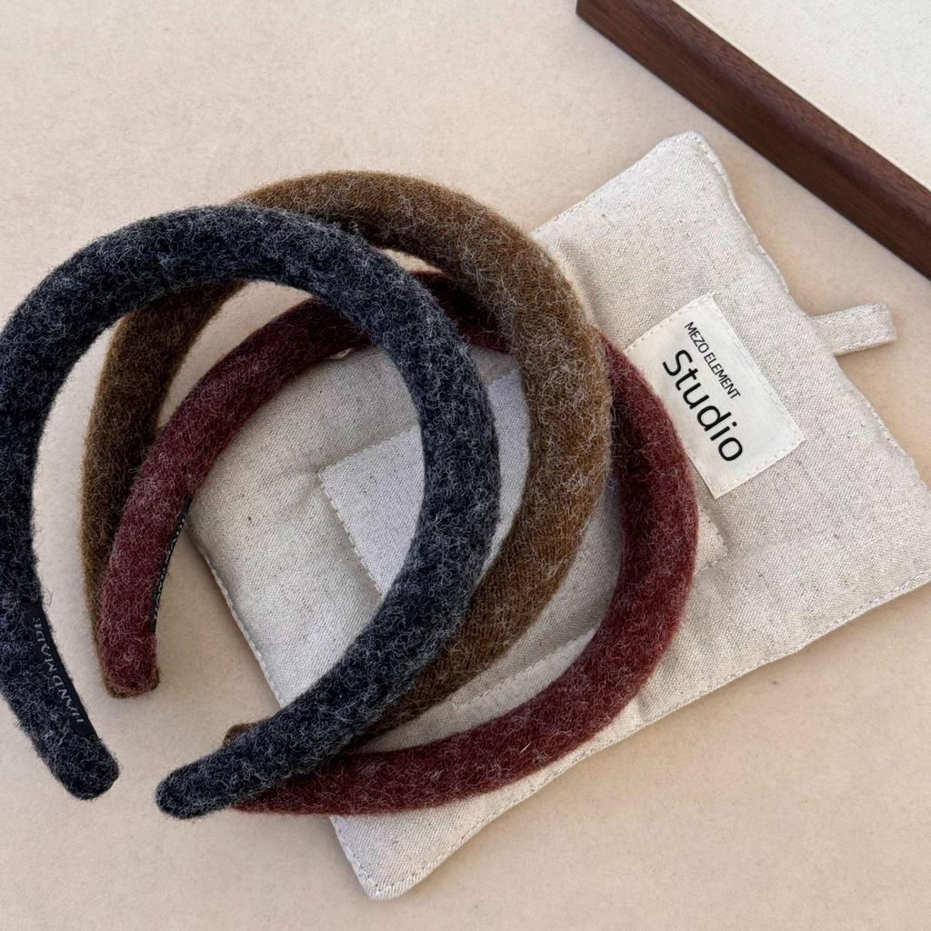 Korejská plyšová čelenka 2024: Podzimní/Zimní edice pro dívky