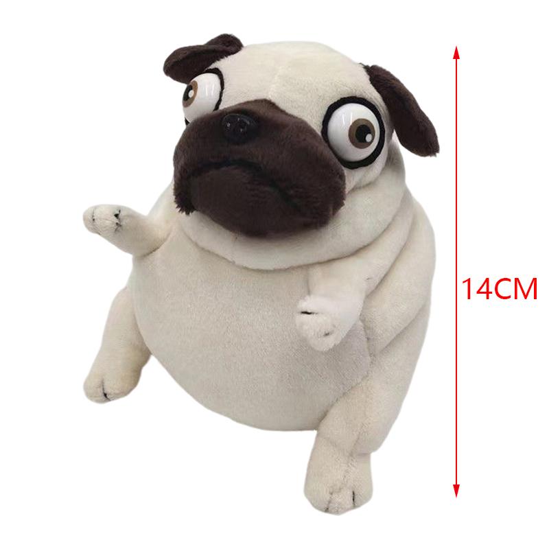 

Кавайные плюшевые игрушки 10/14 см Уродливые и милые Песочные собаки Сидящие собаки-мопсы Игрушка Мягкие куклы для детей Детский подарок на день рождения 15CM