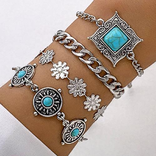 Bohemian Style Rice Bead Shell Multi-layer Bracelet Ethnic Style Rope Braided Bracelet