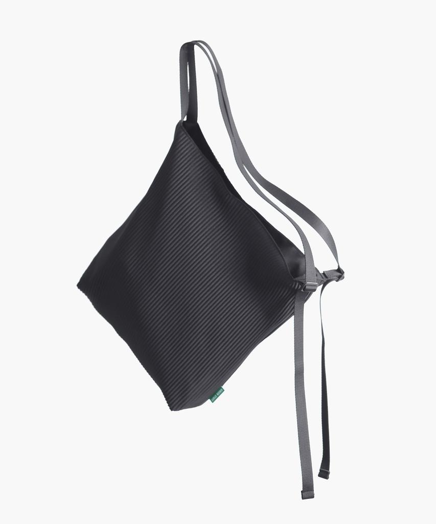 Green Stuff Spacious Loose Fit Shopper Bag 57 Pleated - Black
