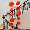Double Happiness Wedding Stair Decor: Groom & Bride Side Pendant