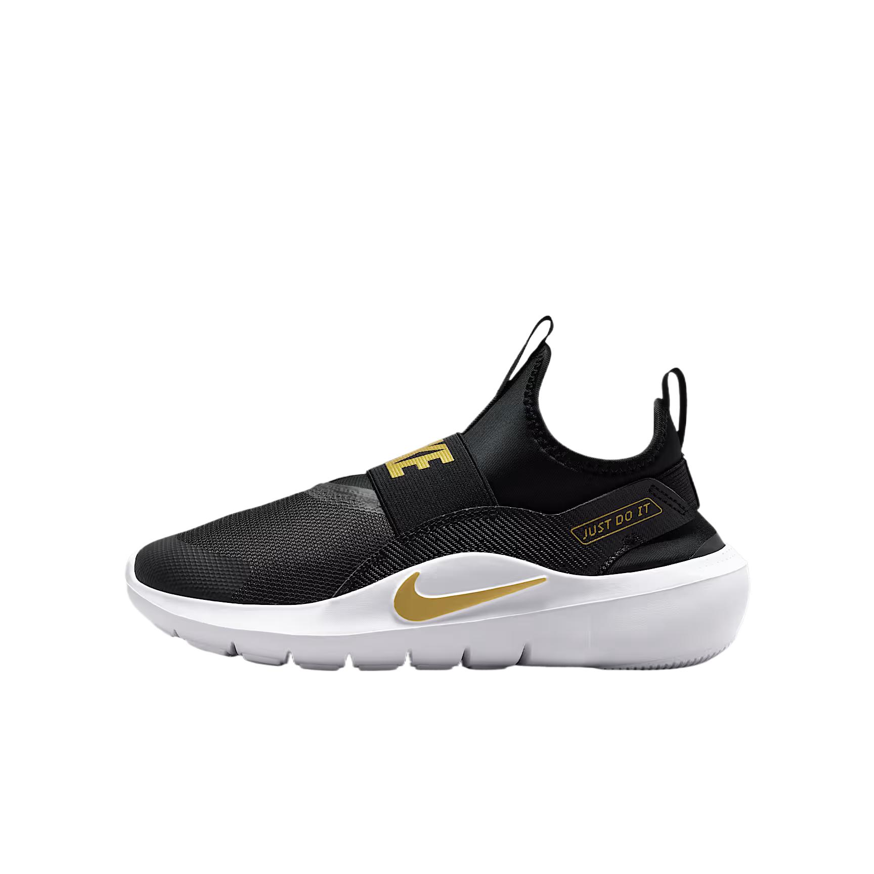 Nike Flex Runner 4 GS Black White Blur Kids Sneakers IF2893-009 35.5