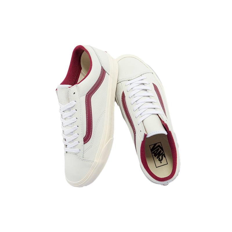 Vans Unisex Style 36 Low Top Sneakers White/Red Vans VN0A54F676N