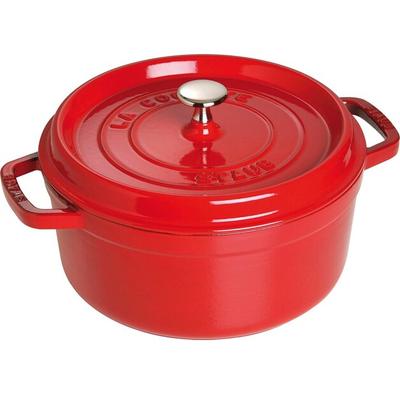 Cocotte Zwilling Staub, Round, 24 Cm, Cherry Red, 3.8 L (40509-835-0)