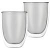 2x Szklanka Termiczna Podwójna Ścianka Do Kawy Herbaty Latte Napojów 370 Ml