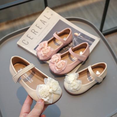 New Children's Leather Shoes Mary Janes Sweet Elegant Princess Shoes for Girls Spring Autumn Kids Causal Flat Dress Single Shoes