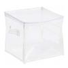 Waterproof Stackable Foldable Storage Bag Clear Zippered Storage Bag for Closet Organization Clothing Toy Storage Container