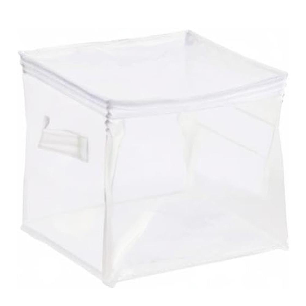 Waterproof Stackable Foldable Storage Bag Clear Zippered Storage Bag for Closet Organization Clothing Toy Storage Container