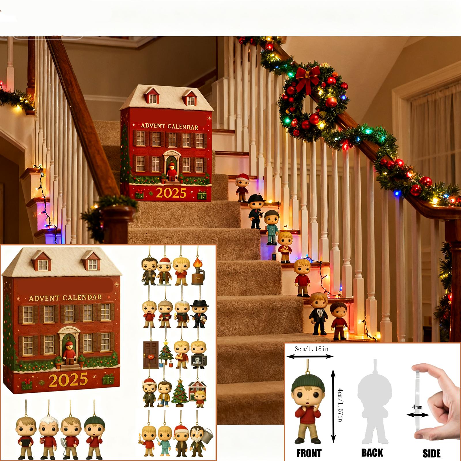 

2D Plane+airplane Box +24PC+ Kid-in-charge Countdown Box Christmas Advent Calendar One Size помаранчевий