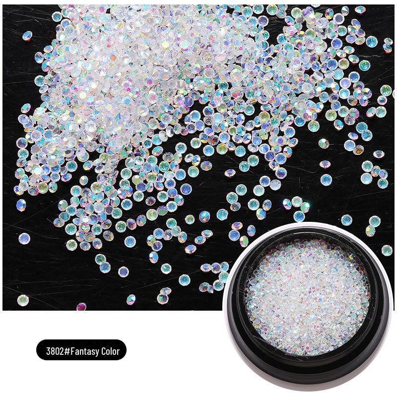 Nail Art Micro-Diamond Jewelry: Super Flash Pointy Crystal Sand Miniestones