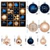 44 Stück 6 cm Weihnachtsbaumkugel Weihnachtsdekoration Xmas Baum Anhänger Ornamente Heimdekoration Navidad Party Neujahr 2027 Partyzubehör