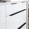 Oukali Simple 800mm Aluminum Profile Hidden Handle Embedded Kitchen Wardrobe Profile Drawer Cabinet Furniture 128Mm Gold Handles