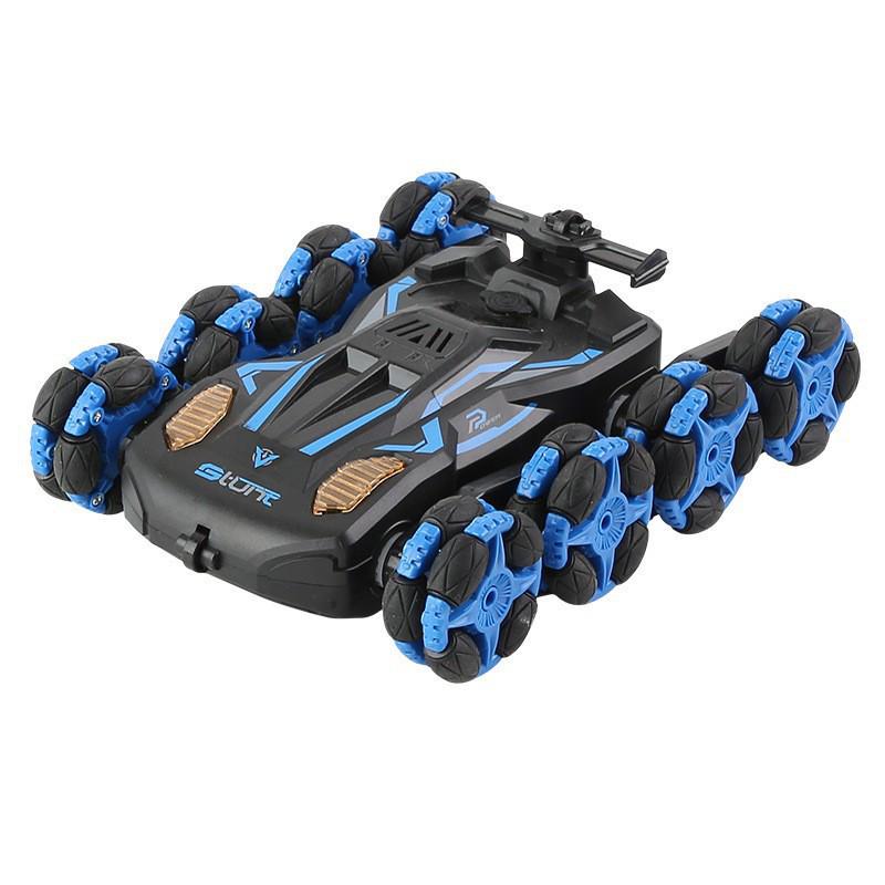 High-Speed 360° Remote Control Stunt Car with Lights - Double-Sided Tumbling Toy for Kids
