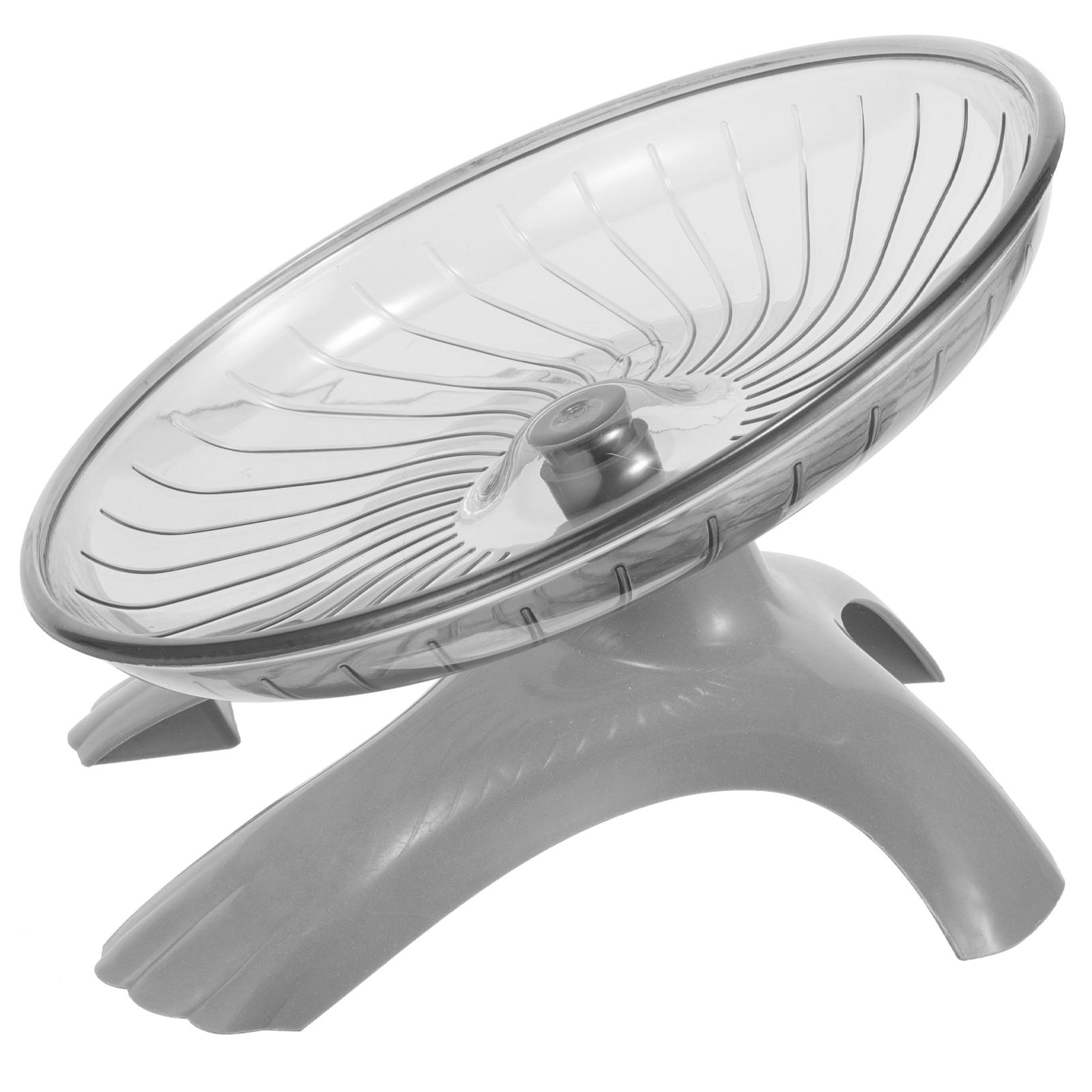 Big Hamster Wheel Hamster Wheels Bearing Flying Saucer Pet Exercising Toy Gerbil Plaything Chinchilla Toys 18x18cm серый