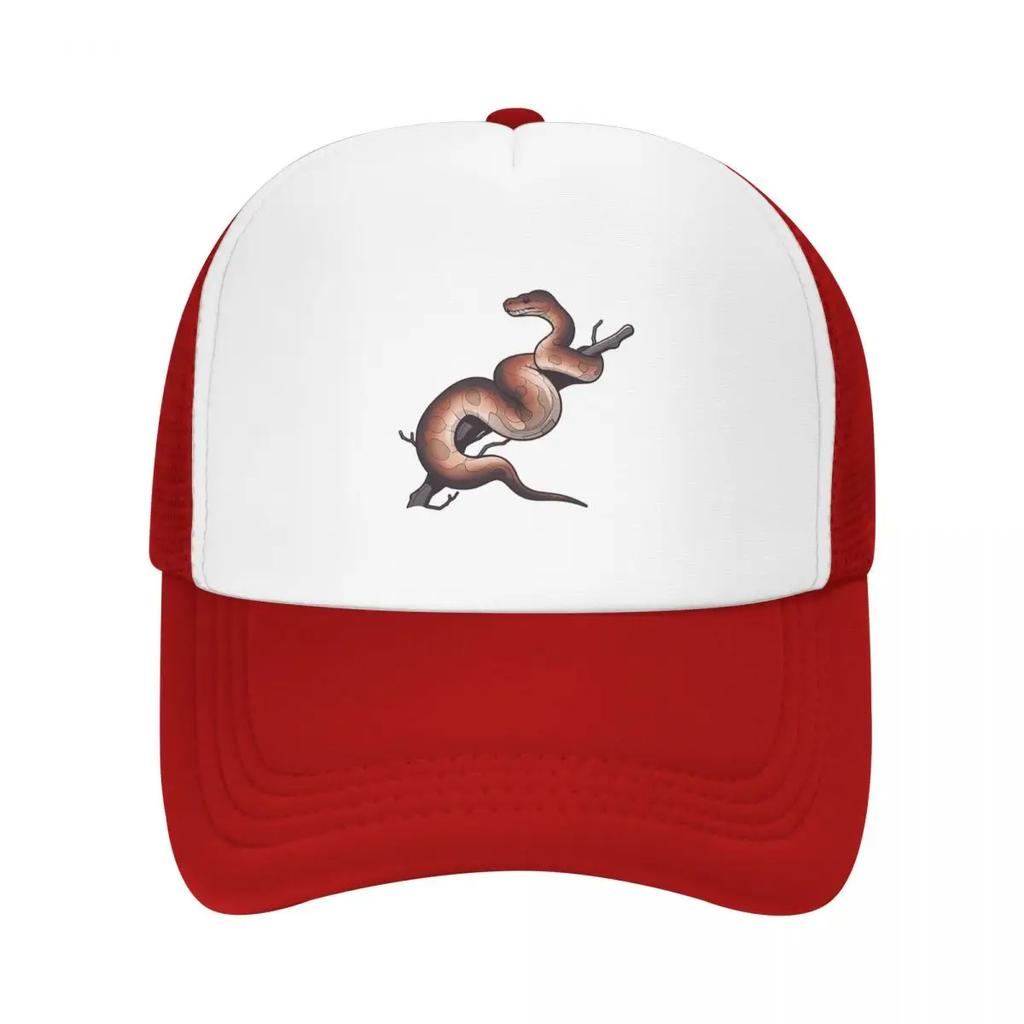 Ball Python Snake Cap Fashion Casual Mesh Baseball Caps Adjustable Hat Hip Hop Summer Unisex Baseball Hats Polychromatic