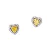 Twelve Constellations Heart-Shaped Stud Earrings with S925 Sterling Silver