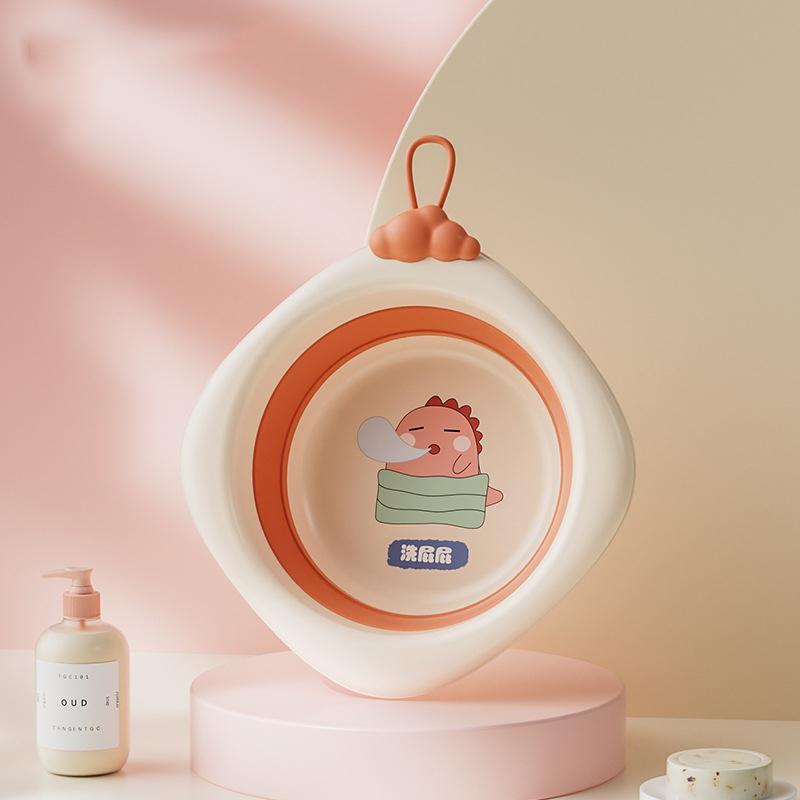 Skládací umyvadlo pro děti, Přenosné umyvadlo, Silný plastový lavor pro miminka, Domácí dětská malá miska