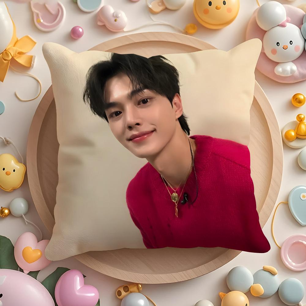 Korean Actor S-Song K-Kang Cushion Cover Home & Car Multi-Scene Pillow Cover - Reversible, Soft & Durable for Daily Use