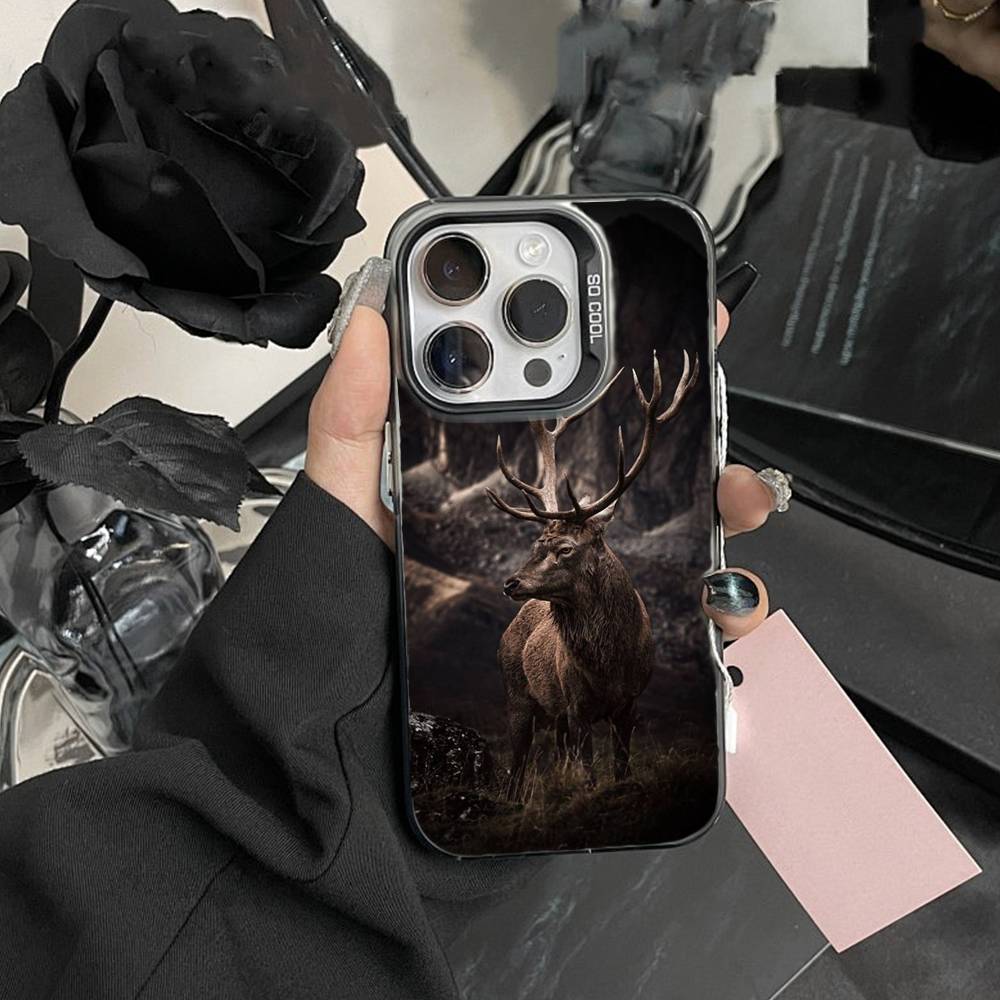Elk In my Dream Phone Case For IPhone 16 17 15 14 12 13 Pro Max Black Color Shockproof Cover